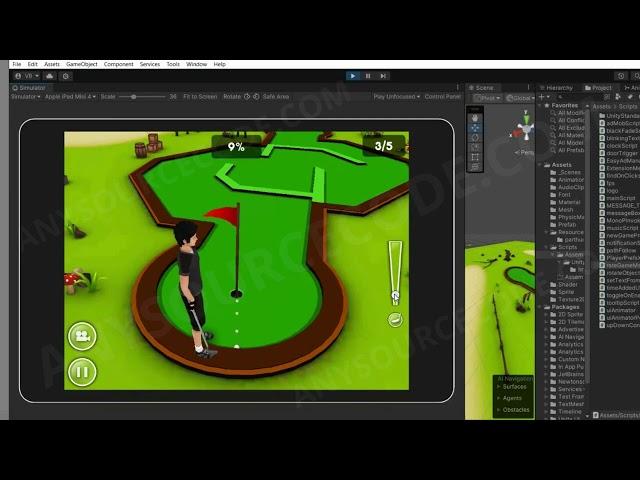 Mini Golf Game 3D Unity Game Source Code #unity #unity3d #unitydev #unitydeveloper #sourcecode