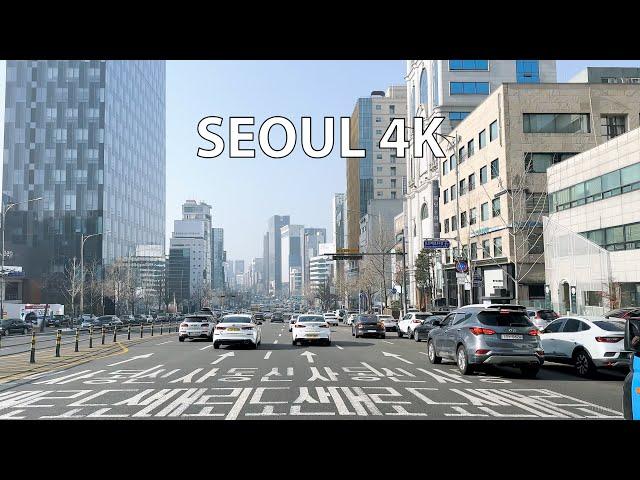 Seoul 4K - Sunday Morning Drive - South Korea