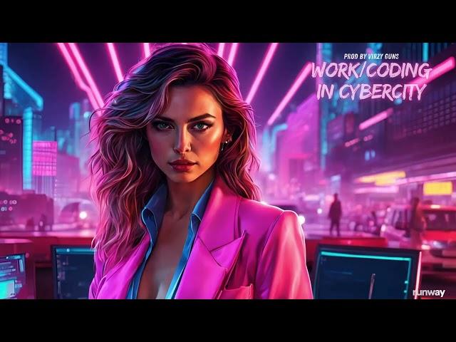 Productivity WORK/CODING/STUDY MUSIC With Cyberpunk Chillwave 80s Retro Synthwave Mix