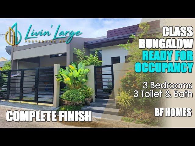 House Tour #44 | READY FOR OCCUPANCY BUNGALOW House & Lot in BF Homes • Complete Turnover • RFO