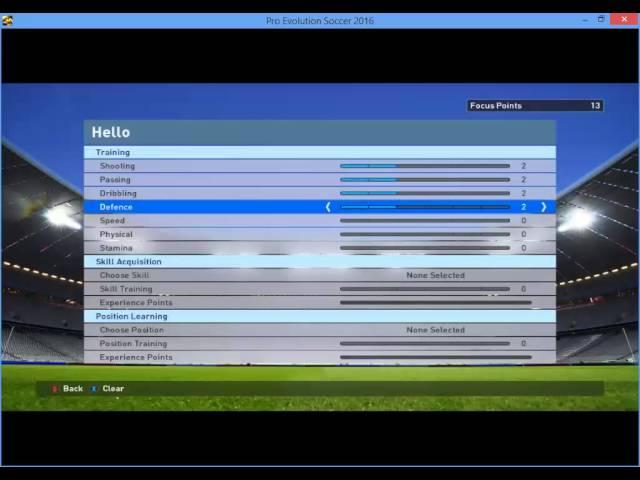 PES 16 Become A Legend Unlimited Training Points with cheat engine