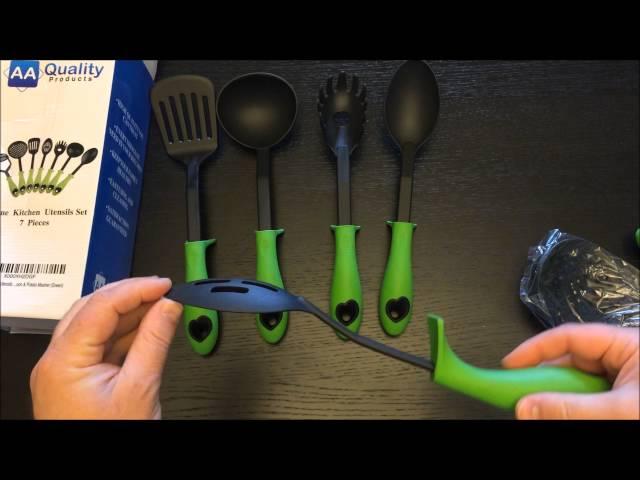 Kitchen Utensils, AA Quality Products 7 Pieces Silicone Cooking Set