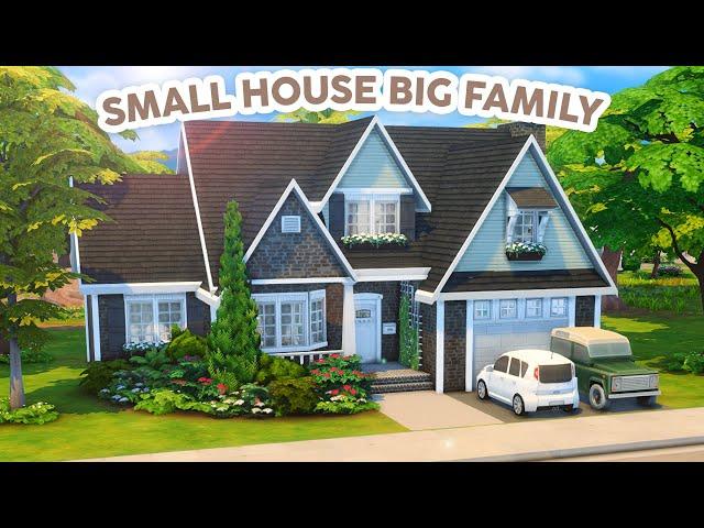 Small Home Big Family // The Sims 4 Speed Build