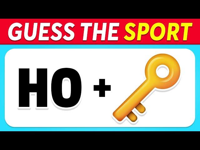 Guess the Sport by Emoji?  Emoji Quiz