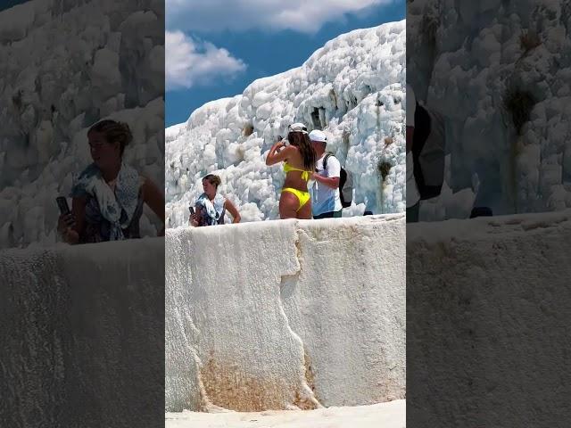 Natural Wonder of Fantastic World Heritage - Summer Holiday Time  #pamukkale