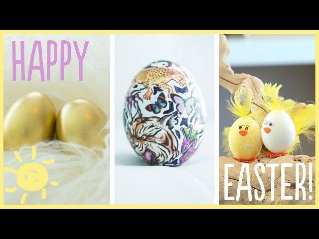 DIY | Awesome (Dye-Free) Easter Egg Decorations!!