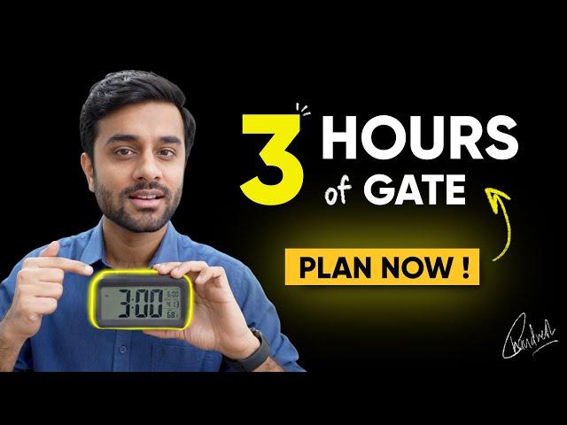 3 Tips for 3 Hours of GATE - Exam Writing Strategy