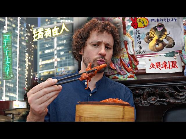 Probando comida callejera en HONG KONG | ¡Serpiente con palillos! 