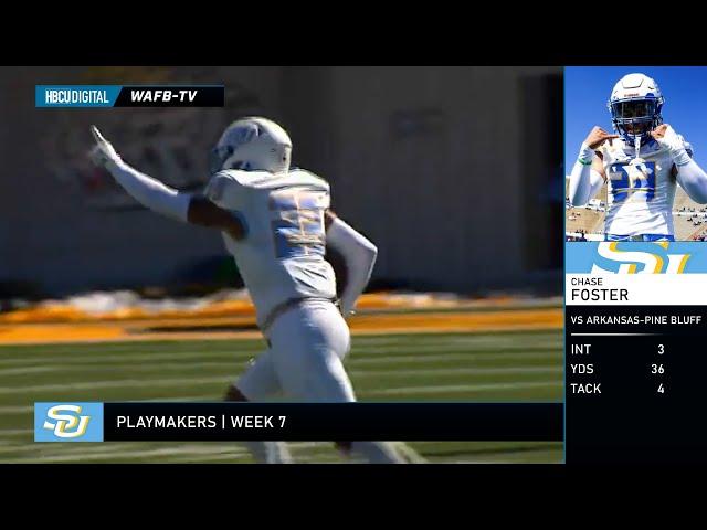 HBCU DIGITAL | PLAYMAKERS Week 7 featuring Southern Safety Chase Foster