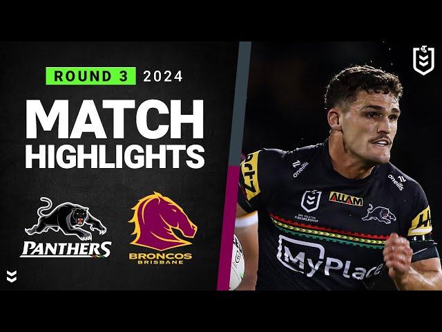 NRL 2024 | Panthers v Broncos | Match Highlights