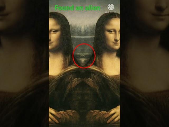 Alien spotted in Mona Lisa painting#shorts