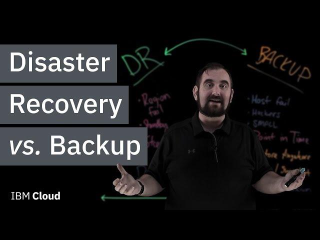 Disaster Recovery vs. Backup: What's the difference?