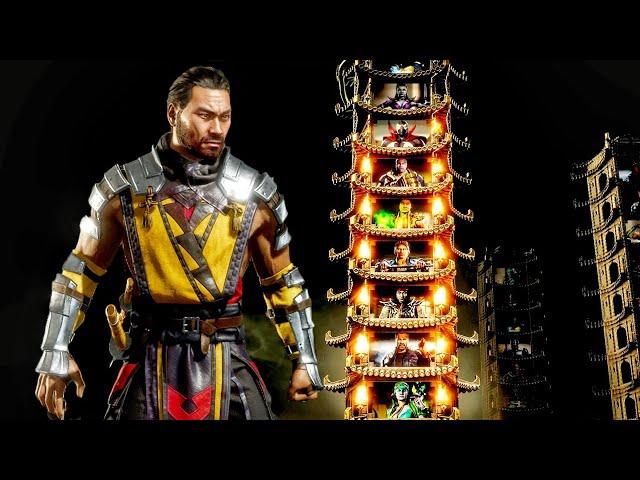 Hanzo Hasashi Scorpion Champion Klassic Tower Mortal Kombat 11 PC Gameplay - No Commentary