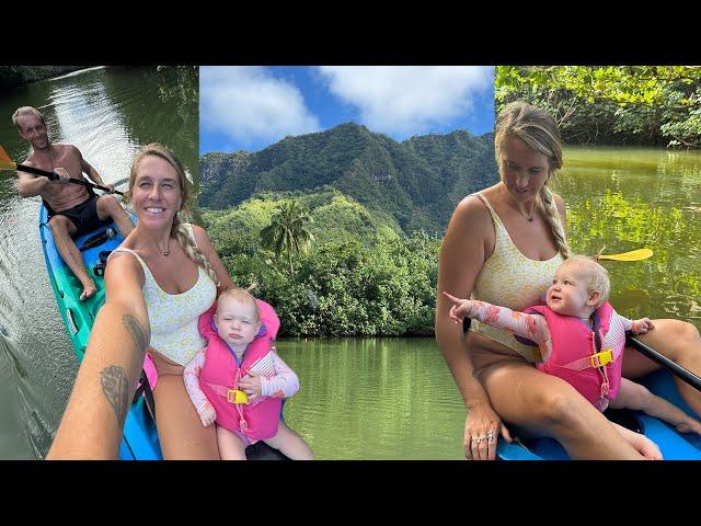 We took our baby on a kayak adventure! (Hawaii VLOG)