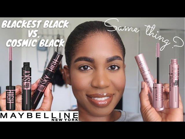 MAYBELLINE SKY HIGH VS SKY HIGH COSMIC BLACK MASCARA | FIRST IMPRESSIONS + DEMO