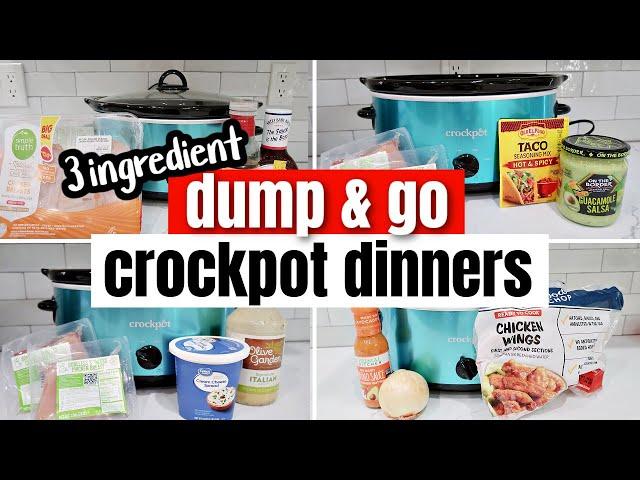 5 DUMP & GO CROCKPOT DINNERS | The EASIEST Tasty Slow Cooker Recipes | CHEAP Slow Cooker Recipes