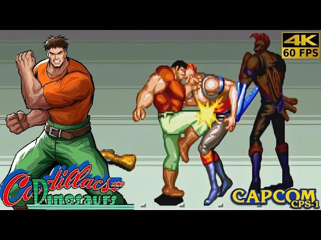 Cadillacs and Dinosaurs - Mess [Arcade / 1993] 4K 60FPS