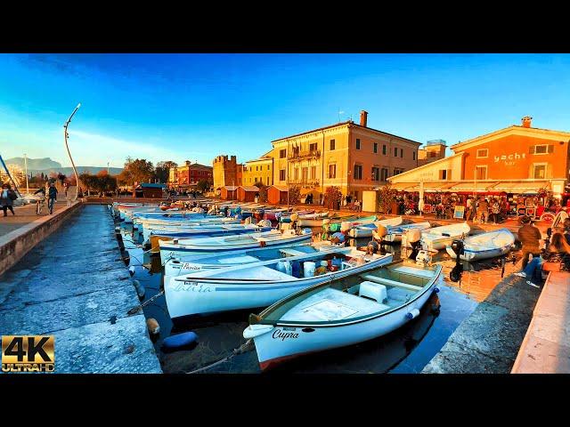 Bardolino, Lake Garda Italy Walking Tour 4k 60Fps | Most Beautiful Villages - Lake Garda in November