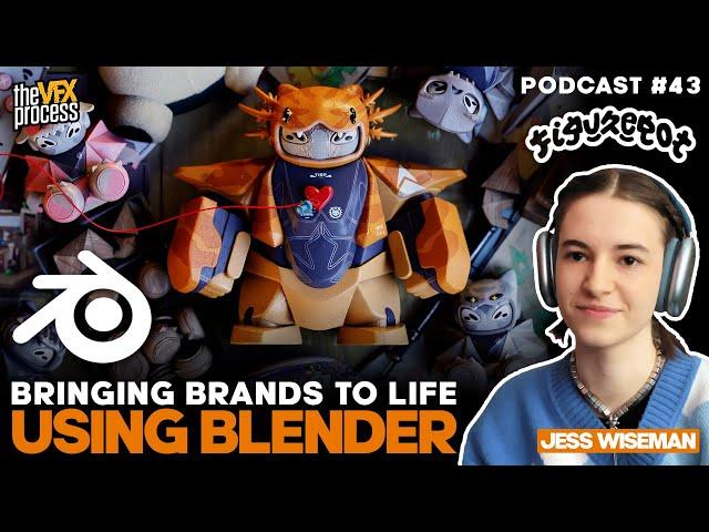 Bringing Brands to Life with 3D Using BLENDER | Jess Wiseman | VFX Podcast #43