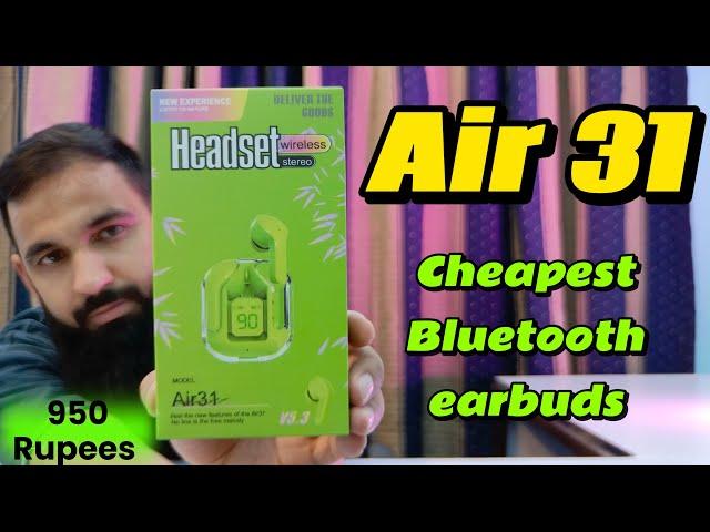 A31 wireless Bluetooth earbuds | Cheapest Bluetooth earbuds under 1000 PKR | Mic testing + PUBG Test