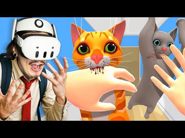 Непослушные КОТЫ Пытаются СЪЕСТЬ Меня! (Cat Cafe VR)