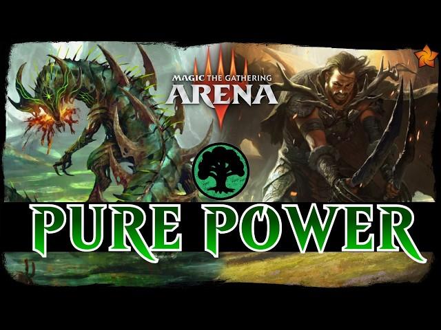 BRUTAL BEATING | MTG Arena - Mono Green Stompy Ramp Dinosaur Combo FOUNDATIONS Standard Deck