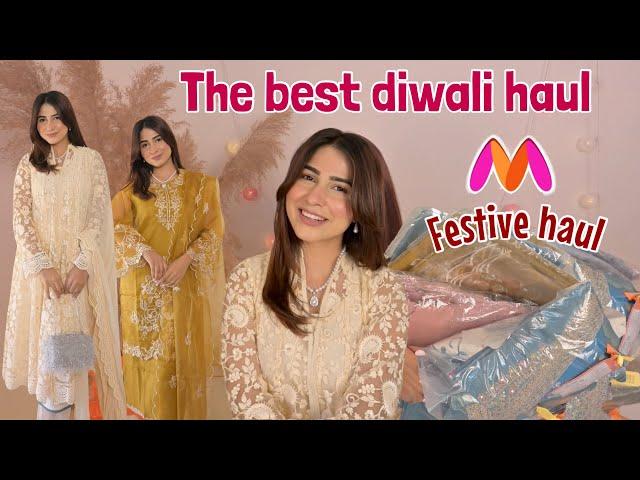 THE BEST Diwali Outfits Ideas !!  #haul #myntra