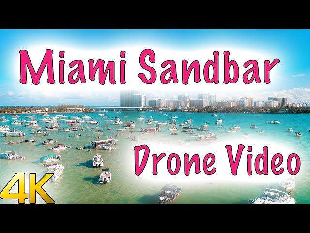 Haulover Sandbar | Miami | Drone video 4K