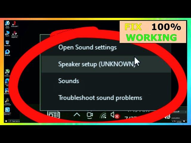 Fix Speaker Setup Unknown Windows 10 Error.2023