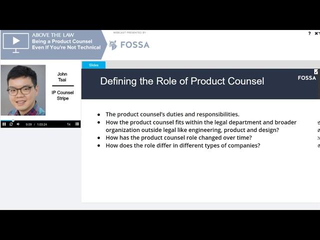 Being a Product Counsel Even if You're Not Technical Webinar