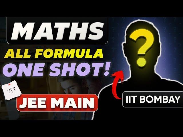 Complete Maths Formulas in One Shot : All Concepts covered | JEE Main 2025