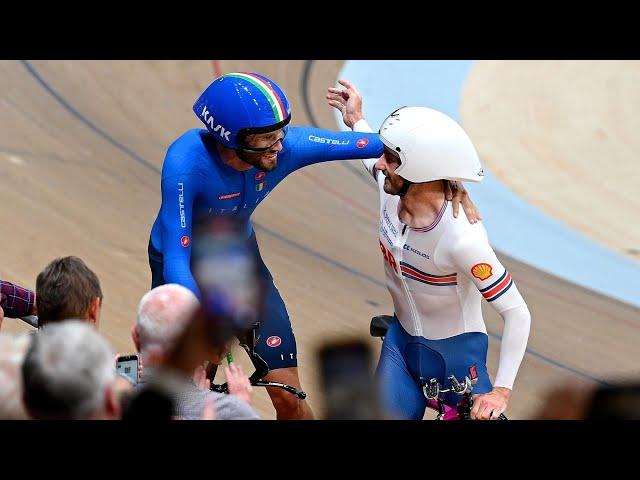 GANNA VS BIGHAM - Men Elite Individual Pursuit UCI Track Cycling World Championships Glasgow 2023