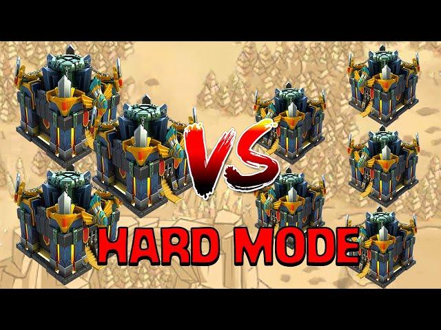 We Challenged them to a 3 vs 5 Hard Mode War! (Clash of Clans)