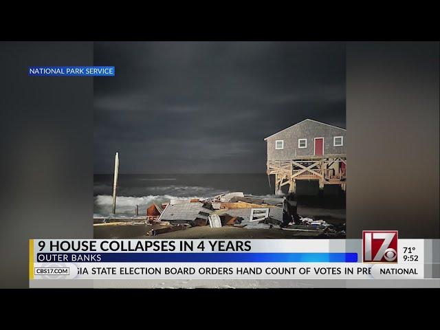 2nd home along NC Outer Banks collapses in 24 hours