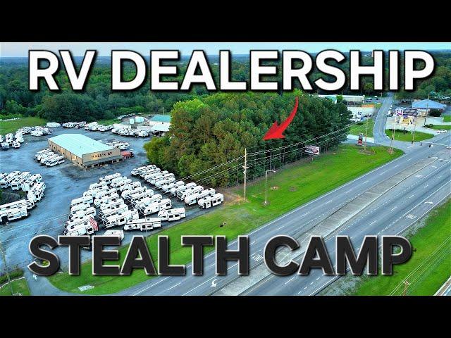 Rv Dealership Stealth Camp | Poison Ivy And Spiders Everywhere!