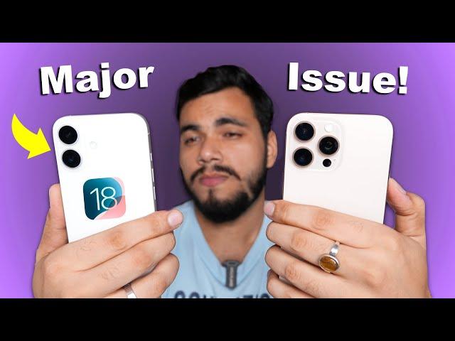 Major Issue with iOS 18 and New iPhone 16 Models ! (HINDI)