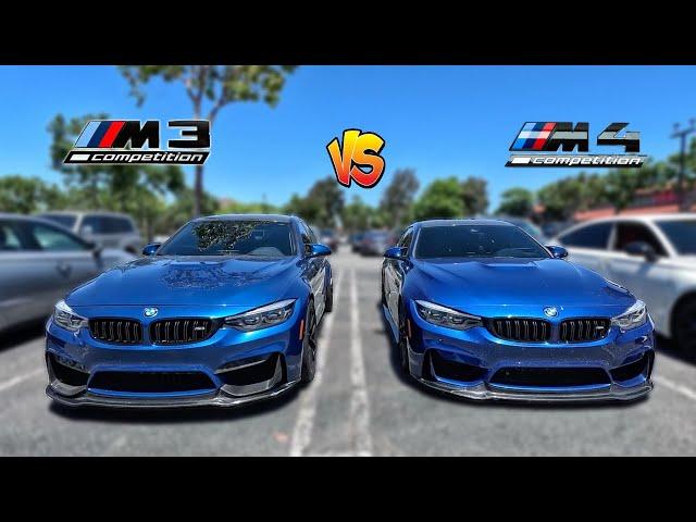 Can a Manual BMW M4 F82 Keep Up With The DCT M3 F80 ?!