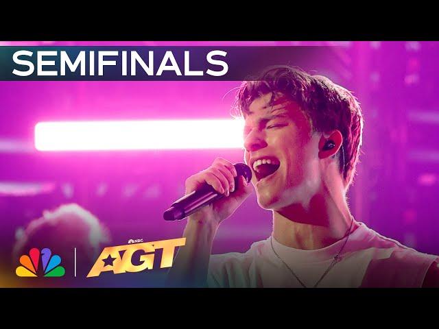 Alex Sampson Sings CATCHY Original Song, "Wallflower" | Semifinals | AGT 2024