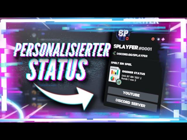 DISCORD STATUS MIT BUTTONS UND BILDERN ERSTELLEN | TUTORIAL