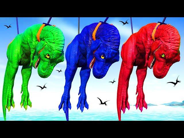 Triceratops vs. Spinosaurus, Ankylosaurus skeleton Dinosaurs fossils?EVOLUTION of GODZILLA PREGNANT