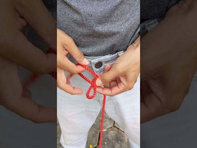 Ideas of using rope knot for Belt. #knots #shorts #diyknot