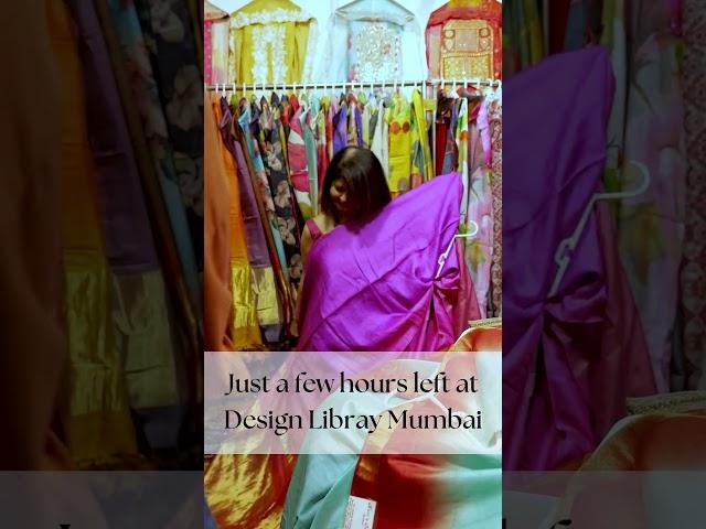 Don't miss the LAST FEW HOURS at Design Library Mumbai today!