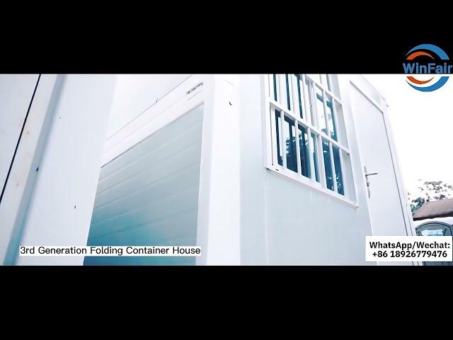 3rd generation folding container house installation video