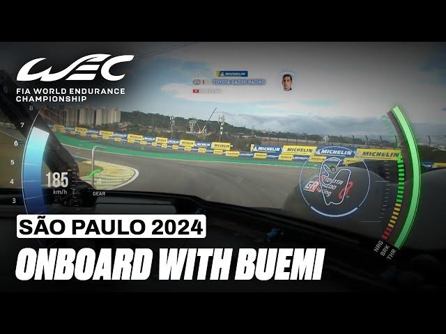 Onboard Lap Sébastien Buemi Toyota Hypercar No.8 I 2024 Rolex 6 Hours of São Paulo I FIA WEC