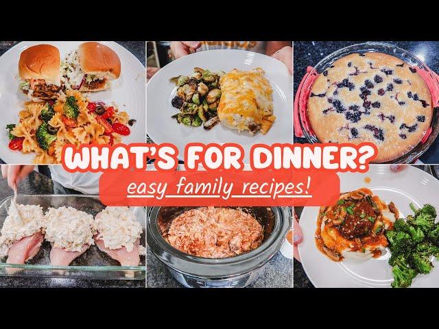 EASY FAMILY DINNER IDEAS//What's for Dinner//COOK WITH ME