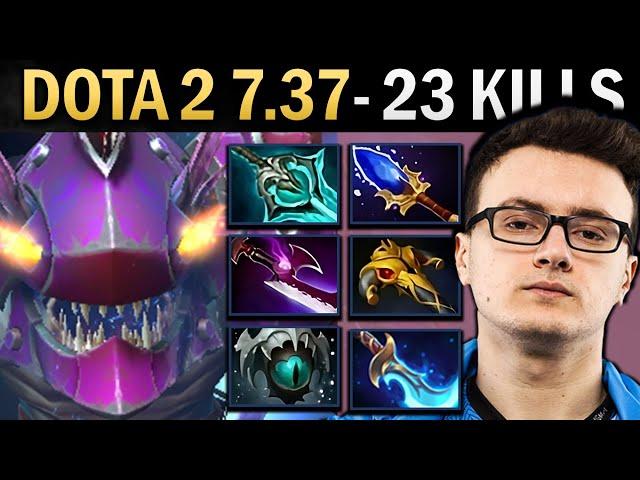 Slark Gameplay Miracle with 23 Kills and Skadi - Dota 2 7.37