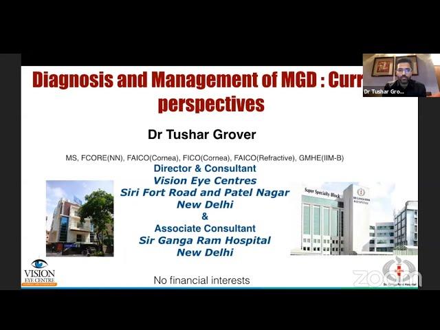 Dr Tushar Grover - Diagnosis and management of Meibomian Gland Dysfunction (MGD)