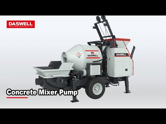 How Does The Concrete Mixer With Pump Work?