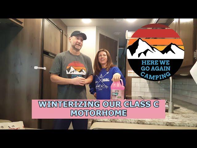 Save your money and winterize your camper.  How we winterize our Class C motorhome.