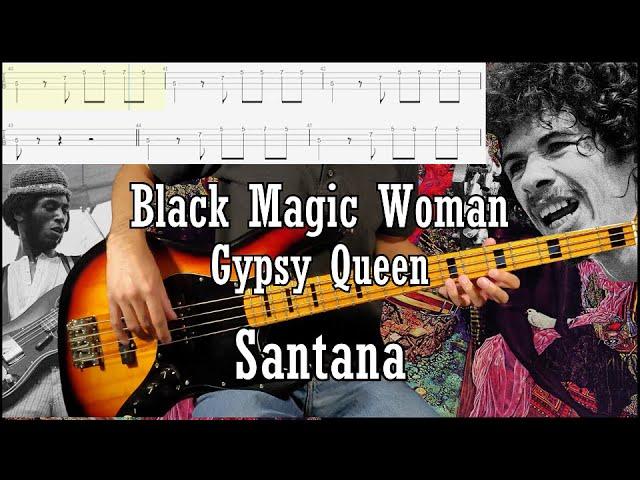 Santana - Black Magic Woman Bass Cover (W Tab & Backing Track)